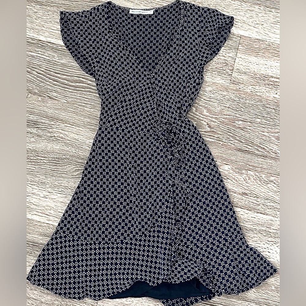 Abercrombie & Fitch Mini Wrap Dress, Flutter Sleeves, Viscose Fabric, NWT